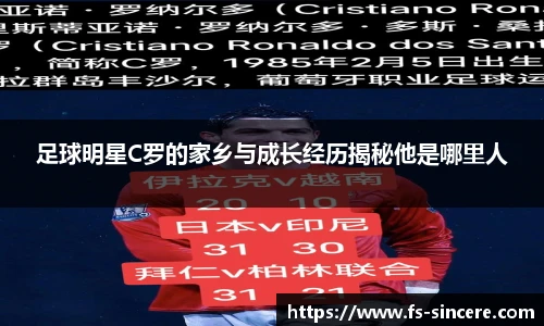 足球明星C罗的家乡与成长经历揭秘他是哪里人